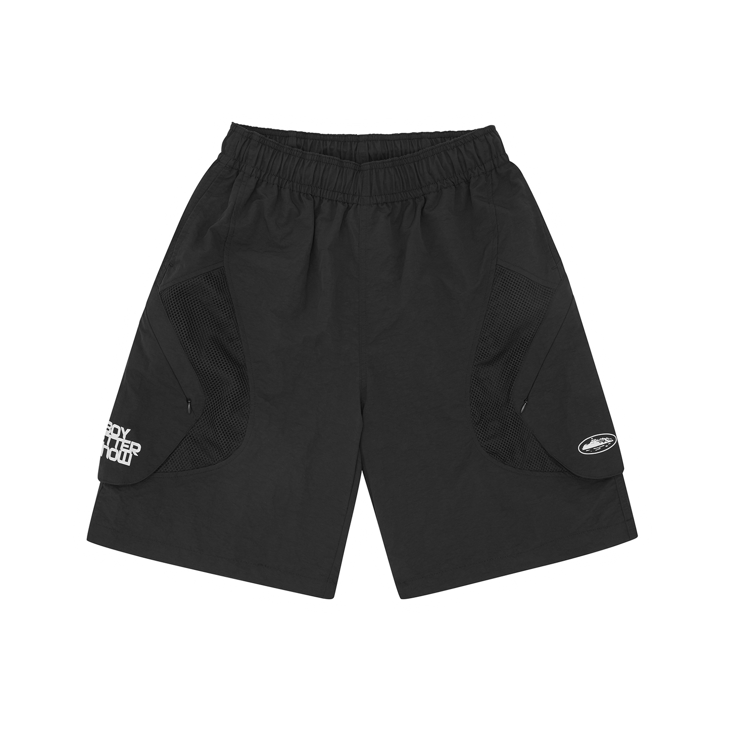 BBK NYLON PANEL SHORT [BLACK]