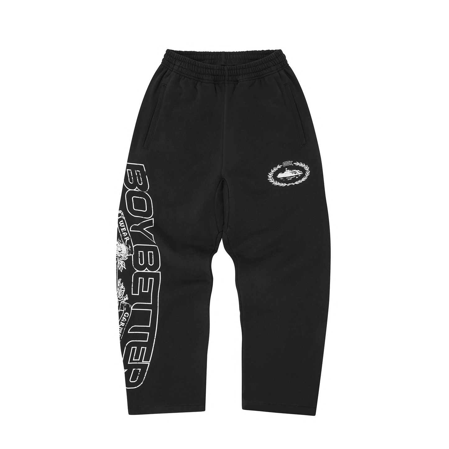 BBK ROYALE OPEN HEM SWEATPANT [BLACK]