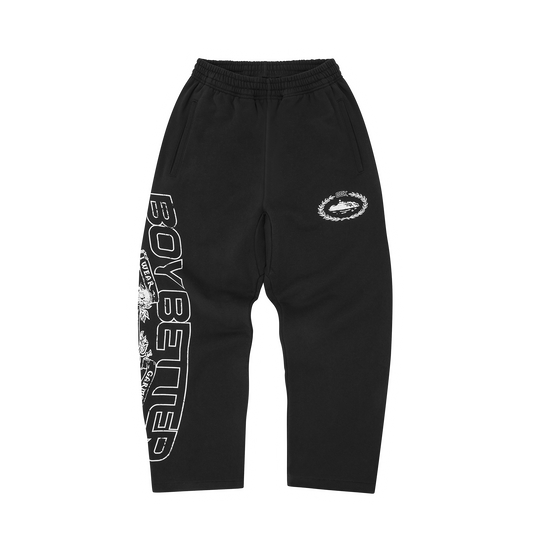 BBK ROYALE OPEN HEM SWEATPANT [BLACK]