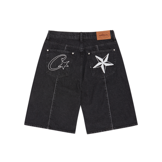 C-STAR DENIM SHORT [BLACK]