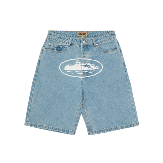 ISLAND BAGGY DENIM SHORT [STONEWASH]