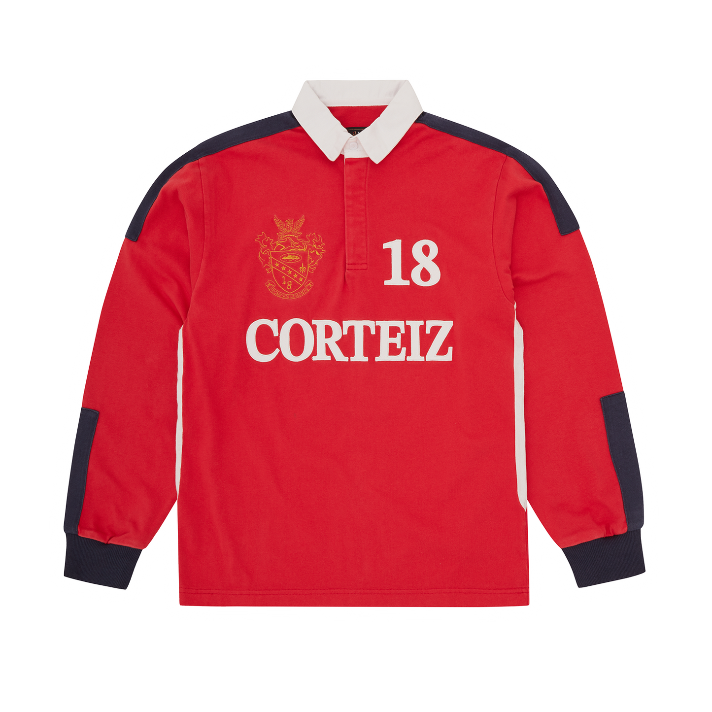 PANELED RUGBY [RED]