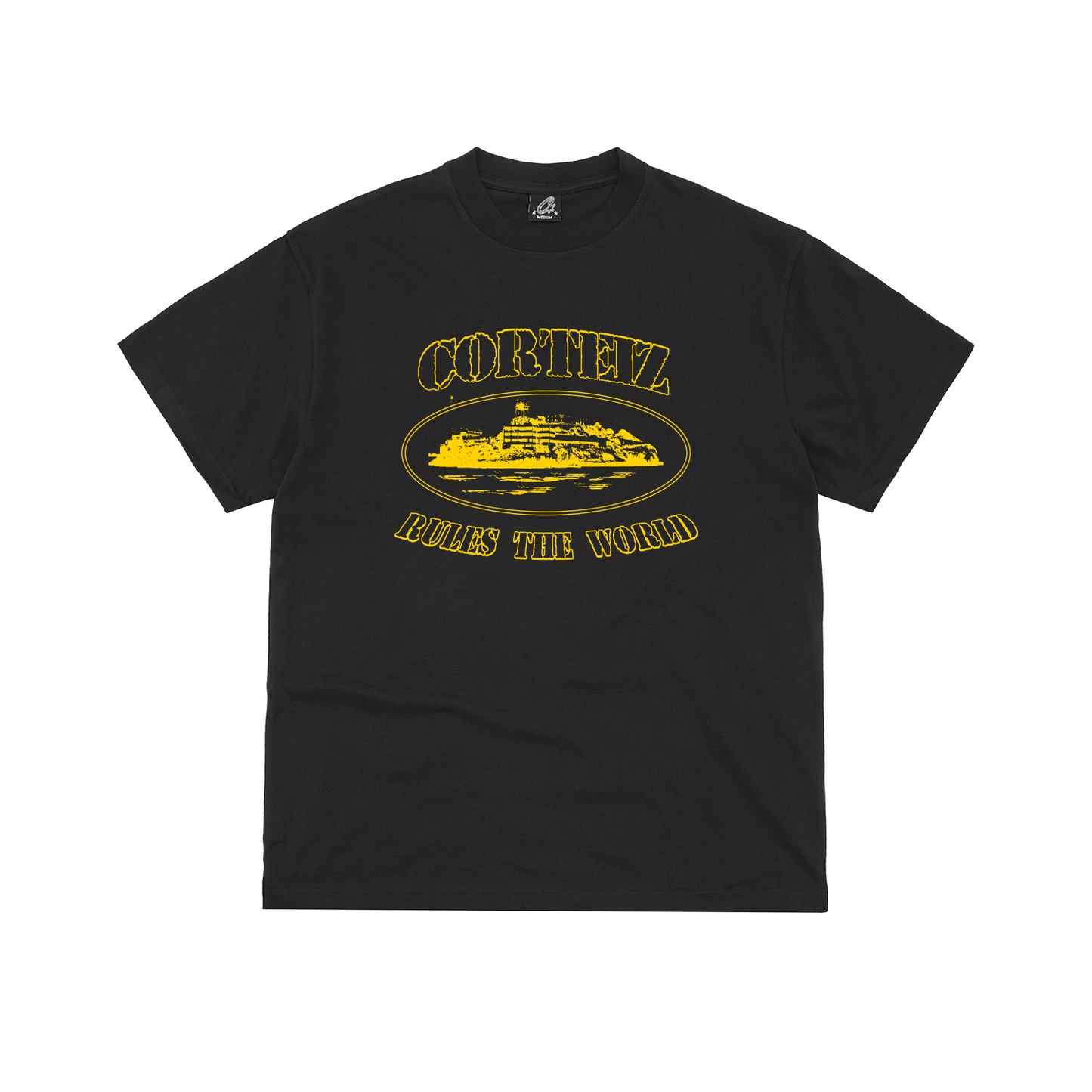 OG ALCATRAZ TEE [BLACK/YELLOW]